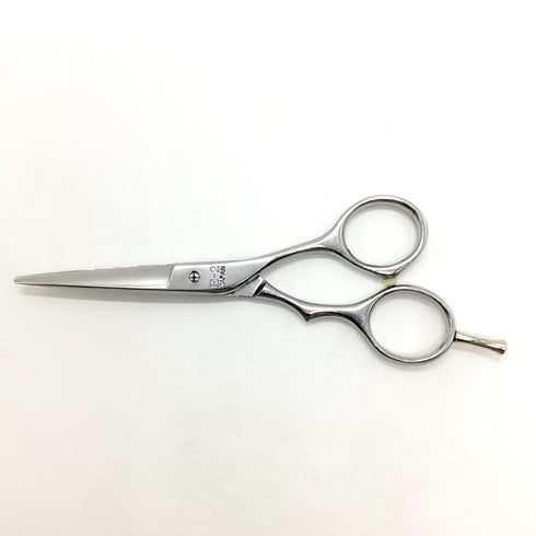 【ヒカリシザーズHIKARI光シザーHIKARI SCISSORS】E-2 シザー オフセット 理容 美容ハサミ 美容師 理容師 右利き 5.3インチ 中古 sc1903