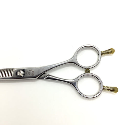 【ヒカリシザーズHIKARI光シザーHIKARI SCISSORS】NB.3 メガネ シザー セニング 美容ハサミ すきばさみ 美容師 理容師 約30% 右利き 5.8インチ 中古 sc1923