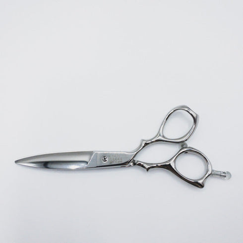 新品同様【ヒカリシザーズHIKARI光シザーHIKARI SCISSORS】B-DRY COSMOS163 ドライカット スライド オフセット 理容 美容ハサミ 美容師 理容師 右利き 5.6インチ 中古 sc193