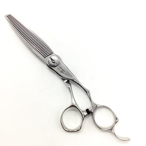 【ミズタニシザーズ ミズタニシザーMIZUTANI SCISSORS】SWORD THINNING 40正刃 オフセット シザー セニング 美容ハサミ すきばさみ 美容師 理容師 約20% 右利き 6インチ 中古 sc1939