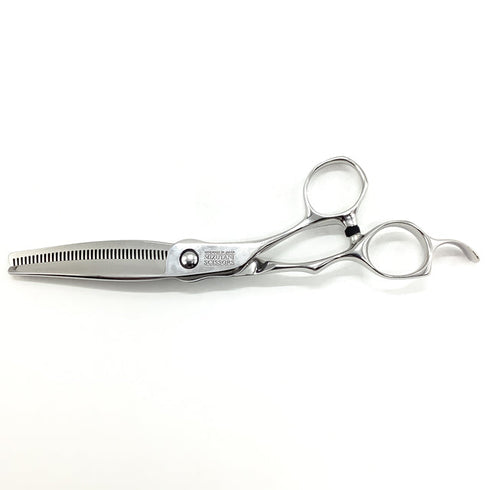 【ミズタニシザーズ ミズタニシザーMIZUTANI SCISSORS】SWORD THINNING 40正刃 オフセット シザー セニング 美容ハサミ すきばさみ 美容師 理容師 約20% 右利き 6インチ 中古 sc1939