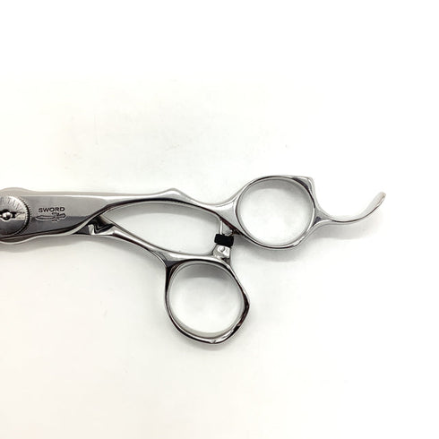 【ミズタニシザーズ ミズタニシザーMIZUTANI SCISSORS】SWORD THINNING 40正刃 オフセット シザー セニング 美容ハサミ すきばさみ 美容師 理容師 約20% 右利き 6インチ 中古 sc1939
