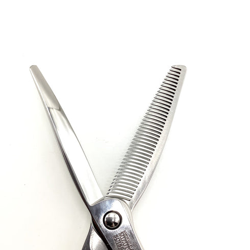 【ミズタニシザーズ ミズタニシザーMIZUTANI SCISSORS】SWORD THINNING 40正刃 オフセット シザー セニング 美容ハサミ すきばさみ 美容師 理容師 約20% 右利き 6インチ 中古 sc1939