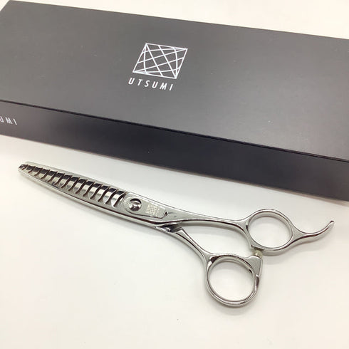 新品未使用【内海ウツミUTSUMI】OF50W 両グシ トリミングシザー 右利き セニング トリマー ペット 6インチ 中古 sc2638