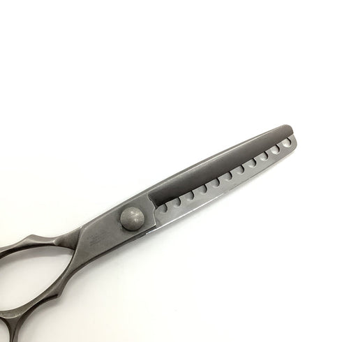 【TEXOSテクノス】11目 メガネ シザー セニング 美容ハサミ すきばさみ 美容師 理容師 約25~30% 右利き 5.8インチ 中古 sc1981