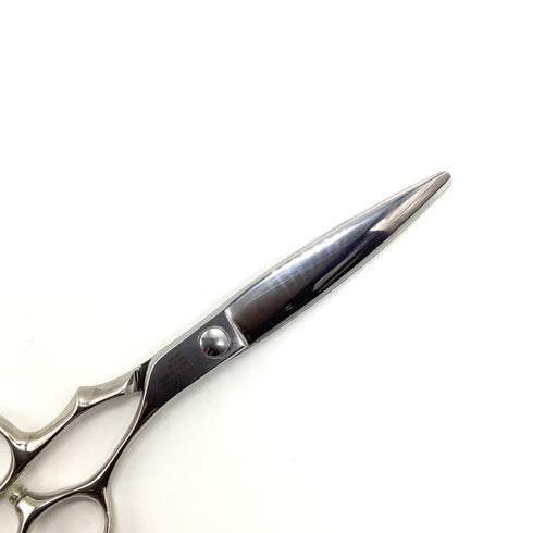 【Lulu scissors】Lulu-D58FDドライカット シザー オフセット 理容 美容ハサミ 美容師 理容師 右利き 5.8インチ 中古 sc1993