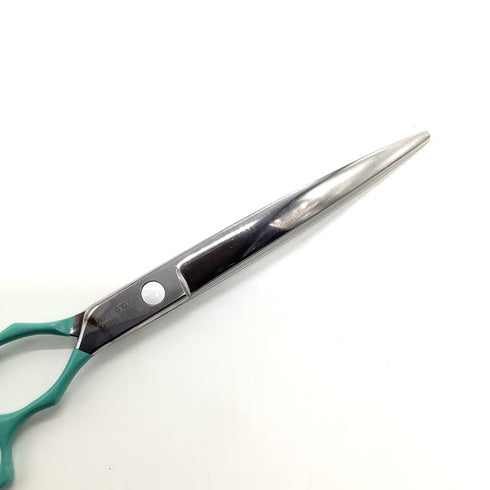 【ビアーズBEARDS】LOLO-7.5Nパワフルホワイトミントカーブ トリミングシザー メガネ 右利き トリマー ペット 7.5インチ 中古 sc1994