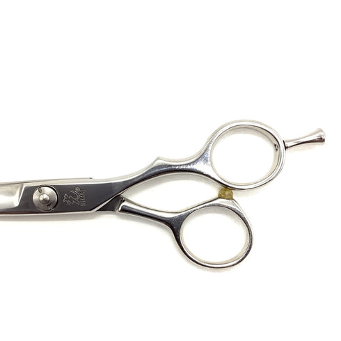 【ヒカリシザーズHIKARI光シザーHIKARI SCISSORS】E-5 シザー オフセット 理容 美容ハサミ 美容師 理容師 右利き 5.7インチ 中古 sc1995
