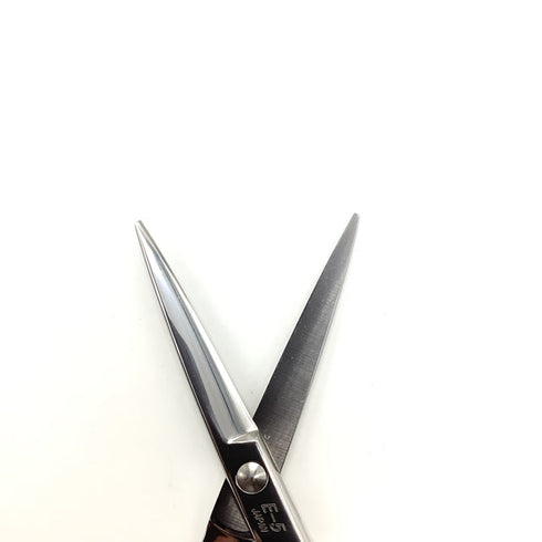 【ヒカリシザーズHIKARI光シザーHIKARI SCISSORS】E-5 シザー オフセット 理容 美容ハサミ 美容師 理容師 右利き 5.7インチ 中古 sc1995