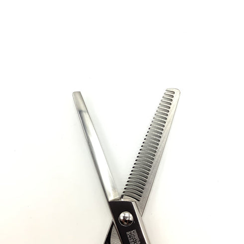 【ミズタニシザーズ ミズタニシザーMIZUTANI SCISSORS】 オフセット シザー セニング 美容ハサミ すきばさみ 美容師 理容師 約20~30% 右利き 5.8インチ 中古 sc1998