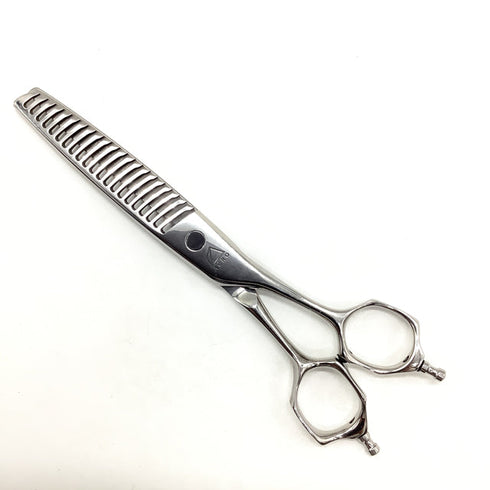 【ミズタニシザーズ ミズタニシザーMIZUTANI SCISSORS】Acroleaf WIDE M-15 メガネ シザー セニング 美容ハサミ すきばさみ 美容師 理容師 約5~15% 右利き 5.8インチ 中古 sc2003