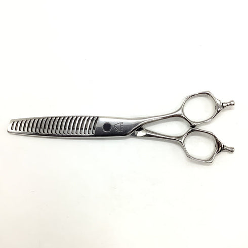 【ミズタニシザーズ ミズタニシザーMIZUTANI SCISSORS】Acroleaf WIDE M-15 メガネ シザー セニング 美容ハサミ すきばさみ 美容師 理容師 約5~15% 右利き 5.8インチ 中古 sc2003