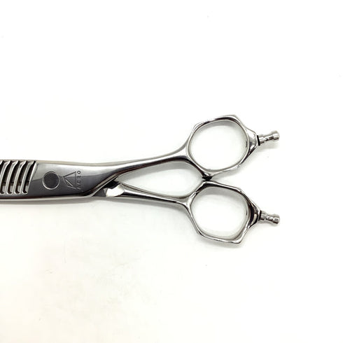 【ミズタニシザーズ ミズタニシザーMIZUTANI SCISSORS】Acroleaf WIDE M-15 メガネ シザー セニング 美容ハサミ すきばさみ 美容師 理容師 約5~15% 右利き 5.8インチ 中古 sc2003