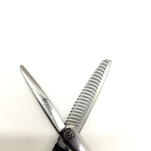 【ミズタニシザーズ ミズタニシザーMIZUTANI SCISSORS】Acroleaf WIDE M-15 メガネ シザー セニング 美容ハサミ すきばさみ 美容師 理容師 約5~15% 右利き 5.8インチ 中古 sc2003