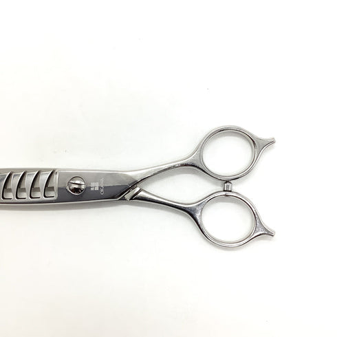 【オオカワプロシザーズ オオカワプロシザーOKAWA PRO SCISSORS】HC1010 メガネ シザー セニング 美容ハサミ すきばさみ 美容師 理容師 約45~50% 右利き 5.8インチ 中古 sc2005