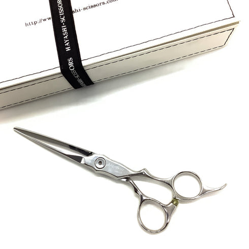 【ハヤシシザーズ ハヤシシザーHAYASHI SCISSORS】HYS-SWELL SLIM CUT-AT-6 シザー オフセット 理容 美容ハサミ 美容師 理容師 右利き 6インチ 中古 sc2006