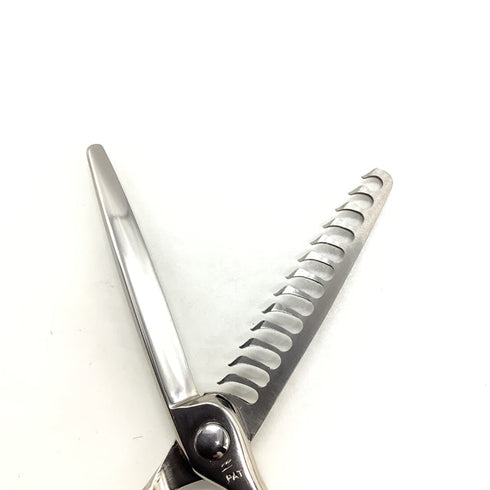 美品【ナルトシザーズ ナルトシザーNARUTO SCISSORS】ドレスライン メガネ シザー セニング 美容ハサミ すきばさみ 美容師 理容師 約20% 右利き 5.6インチ 中古 sc2007