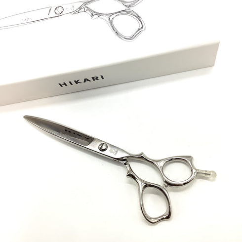 美品【ヒカリシザーズHIKARI光シザーHIKARI SCISSORS】B-DRY COSMOS164 ドライカット シザー オフセット 理容 美容ハサミ 美容師 理容師 右利き 6.1インチ 中古 sc2008