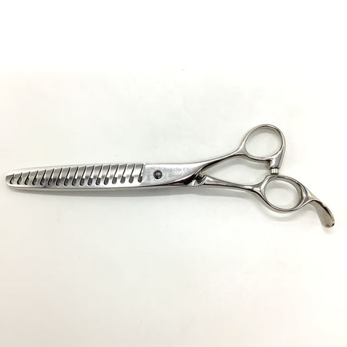 【モルクシザーMork】Long Clip-17G SP オフセット シザー セニング 美容ハサミ すきばさみ 美容師 理容師 約80% 右利き 6.5インチ 中古 sc2018