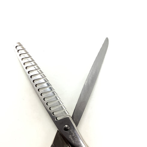 【モルクシザーMork】Long Clip-17G SP オフセット シザー セニング 美容ハサミ すきばさみ 美容師 理容師 約80% 右利き 6.5インチ 中古 sc2018