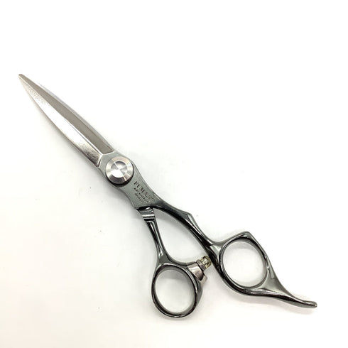 【トギノンTOGINON】FUMA FFスライド グレー ドライカット シザー オフセット 理容 美容ハサミ 美容師 理容師 右利き 5.8インチ 中古 sc2030