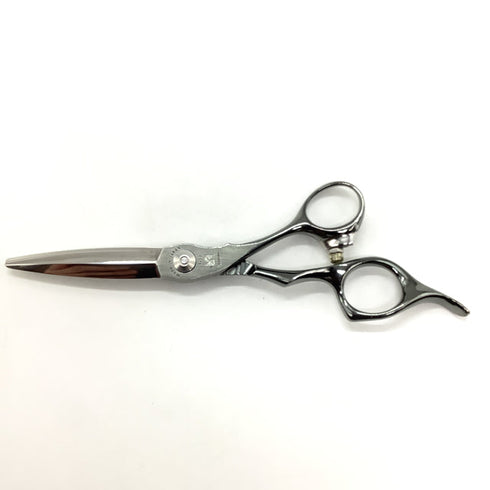【トギノンTOGINON】FUMA FFスライド グレー ドライカット シザー オフセット 理容 美容ハサミ 美容師 理容師 右利き 5.8インチ 中古 sc2030