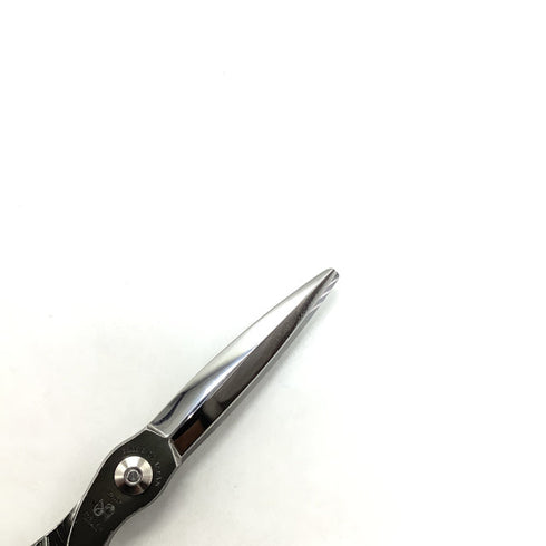 【トギノンTOGINON】FUMA FFスライド グレー ドライカット シザー オフセット 理容 美容ハサミ 美容師 理容師 右利き 5.8インチ 中古 sc2030