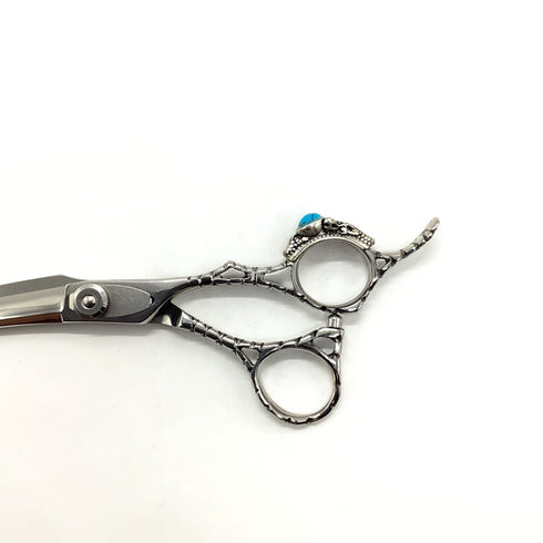 【メーカー不明】 シザー オフセット 理容 美容ハサミ 美容師 理容師 右利き 6インチ 中古 sc2044