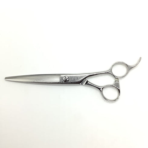 新品未使用【ルクスシザーLUXE】Dama-Long6.5OFダマスカス シザー オフセット 理容 美容ハサミ 美容師 理容師 右利き 6.5インチ 中古 sc2522