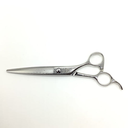 新品未使用【ルクスシザーLUXE】Dama-Long6.5OFダマスカス シザー オフセット 理容 美容ハサミ 美容師 理容師 右利き 6.5インチ 中古 sc2522