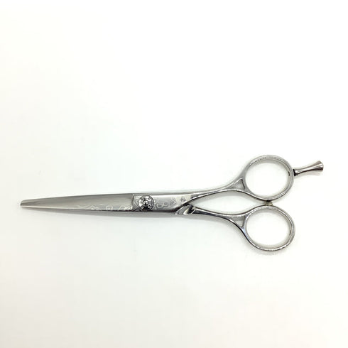 新品未使用【ルクスシザーLUXE】Infinity 58Gダマスカス シザー メガネ 理容 美容ハサミ 美容師 理容師 右利き 5.8インチ 中古 sc2068