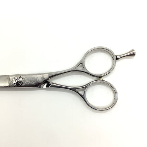 新品未使用【ルクスシザーLUXE】Infinity 58Gダマスカス シザー メガネ 理容 美容ハサミ 美容師 理容師 右利き 5.8インチ 中古 sc2068