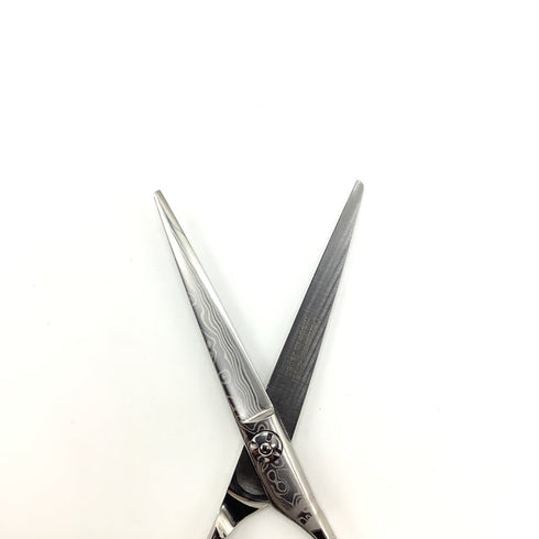 新品未使用【ルクスシザーLUXE】Infinity 58Gダマスカス シザー メガネ 理容 美容ハサミ 美容師 理容師 右利き 5.8インチ 中古 sc2068