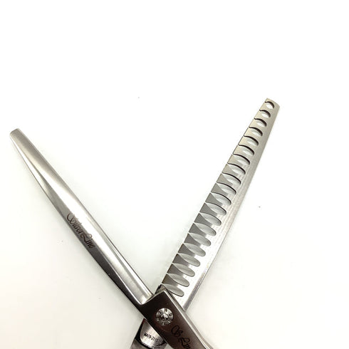 【シルバーラインSilverLine】PANGC8020パンパン手品カーブ トリミングシザー メガネ 右利き トリマー ペット 8インチ 中古 sc2076