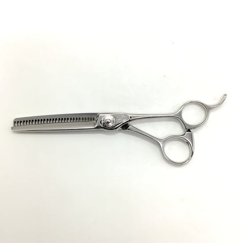 【ナルトシザーズ ナルトシザーNARUTO SCISSORS】RKバリエーション ジャングルB28 オフセット シザー セニング 美容ハサミ すきばさみ 美容師 理容師 約30~35% 右利き 5.8インチ 中古 sc2078