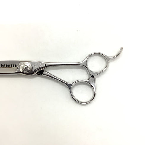 【ナルトシザーズ ナルトシザーNARUTO SCISSORS】RKバリエーション ジャングルB28 オフセット シザー セニング 美容ハサミ すきばさみ 美容師 理容師 約30~35% 右利き 5.8インチ 中古 sc2078