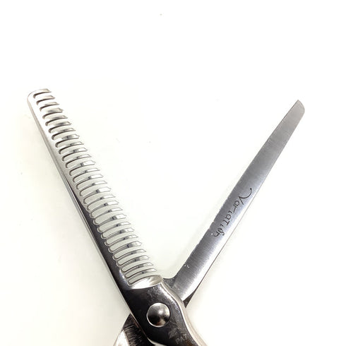 【ナルトシザーズ ナルトシザーNARUTO SCISSORS】RKバリエーション ジャングルB28 オフセット シザー セニング 美容ハサミ すきばさみ 美容師 理容師 約30~35% 右利き 5.8インチ 中古 sc2078