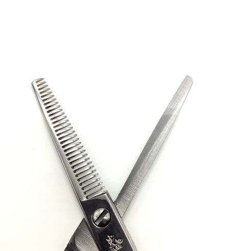 【ヒカリシザーズHIKARI光シザーHIKARI SCISSORS】トレンディー3 731 オフセット シザー セニング 美容ハサミ すきばさみ 美容師 理容師 約8% 右利き 6インチ 中古 sc2104
