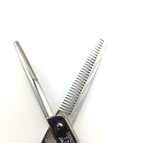 【ヒカリシザーズHIKARI光シザーHIKARI SCISSORS】トレンディー3 731 オフセット シザー セニング 美容ハサミ すきばさみ 美容師 理容師 約8% 右利き 6インチ 中古 sc2104