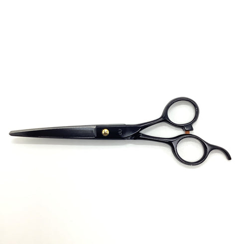 【NSP】60ブラックコーティング シザー オフセット 理容 美容ハサミ 美容師 理容師 右利き 6インチ 中古 sc2105