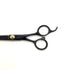 【NSP】60ブラックコーティング シザー オフセット 理容 美容ハサミ 美容師 理容師 右利き 6インチ 中古 sc2105