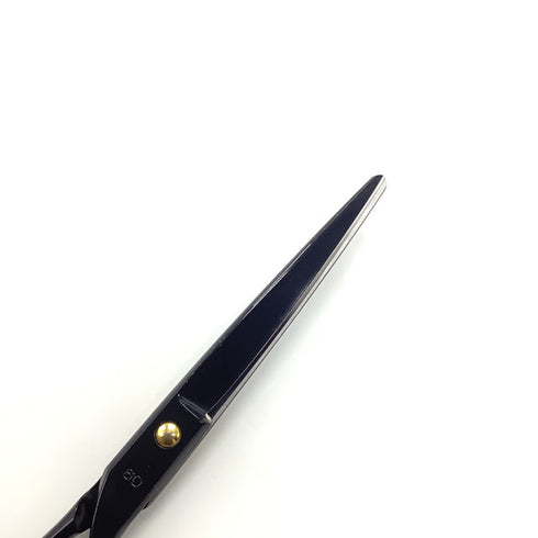 【NSP】60ブラックコーティング シザー オフセット 理容 美容ハサミ 美容師 理容師 右利き 6インチ 中古 sc2105
