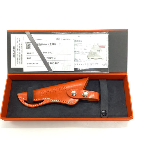 美品【ミズタニシザーズ ミズタニシザーMIZUTANI SCISSORS】ACRO YURAGI4 メガネ シザー セニング 美容ハサミ すきばさみ 美容師 理容師 約15~20% 右利き 6インチ 中古 sc2127