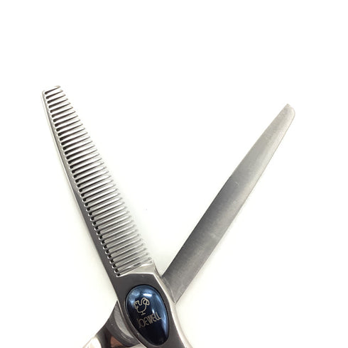 美品【ジョーウェルJOEWELL】SUPREME SNT-40 ボリュームコントロール メガネ シザー セニング 美容ハサミ すきばさみ 美容師 理容師 約5% 右利き 5.9インチ 中古 sc2140