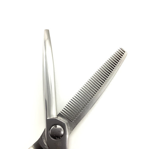 美品【ジョーウェルJOEWELL】SUPREME SNT-40 ボリュームコントロール メガネ シザー セニング 美容ハサミ すきばさみ 美容師 理容師 約5% 右利き 5.9インチ 中古 sc2140