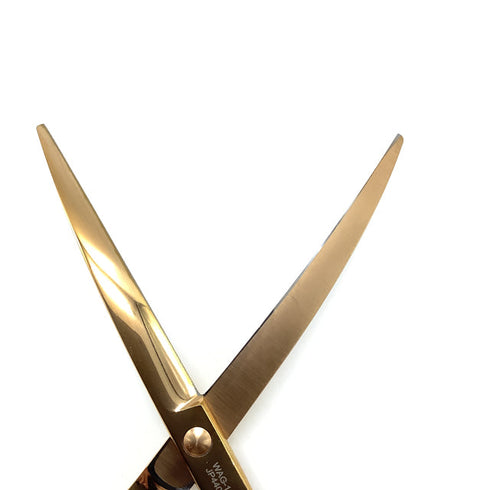 【SVANS.スバンス】ギザ刃カーブ トリミングシザー メガネ 右利き トリマー ペット 6.5インチ 中古 sc2155