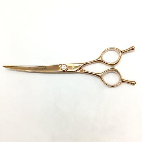 【シルバーラインSilverLine】のこぎり刃スリムカーブSC6510 トリミングシザー メガネ 右利き トリマー ペット 6.5インチ 中古 sc2156