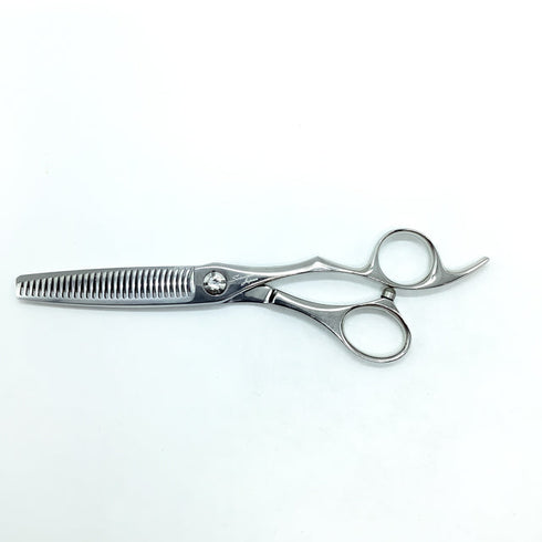 【シザーズジャパンSCISSORS JAPAN】Qs FLOR LSBS加工 QSF25%29i17N6N オフセット シザー セニング 美容ハサミ すきばさみ 美容師 理容師 約20~30% 右利き 6インチ 中古 sc2166