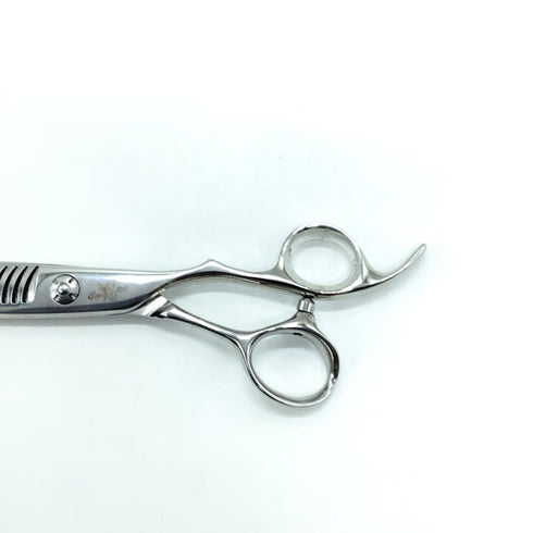 美品【BMC】シンシア流麗 REI-20FD オフセット シザー セニング 美容ハサミ すきばさみ 美容師 理容師 約15~20% 右利き 6インチ 中古 sc2173