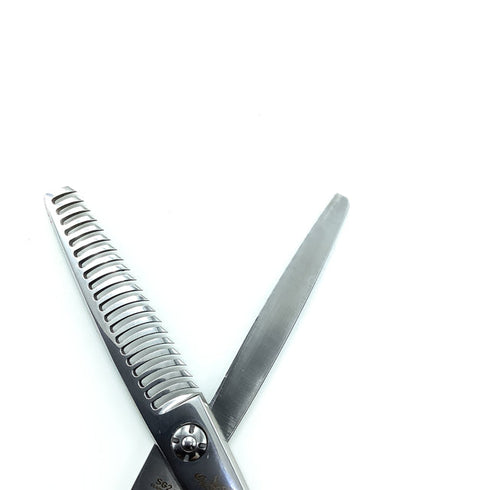 美品【BMC】シンシア流麗 REI-20FD オフセット シザー セニング 美容ハサミ すきばさみ 美容師 理容師 約15~20% 右利き 6インチ 中古 sc2173